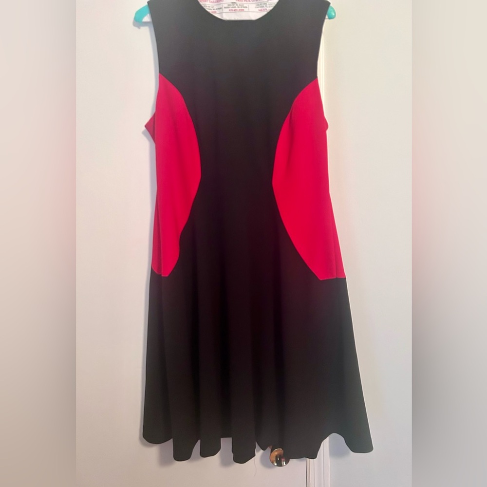Size 12 black and red sleeveless Tommy Hilfiger dress.
